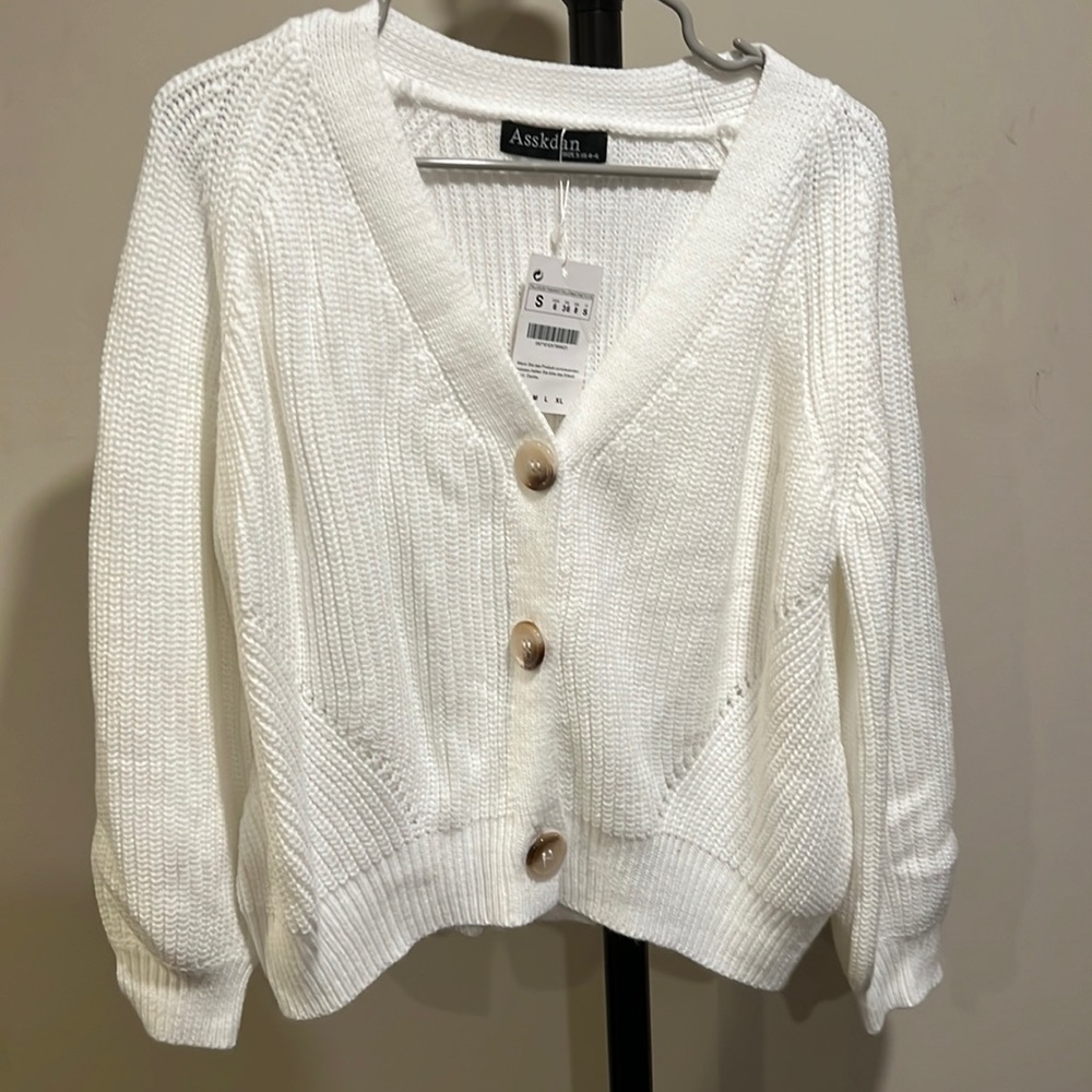 Cute white cardigan